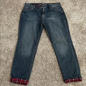 Eddie Bauer Indigo Lined Boyfriend Jeans